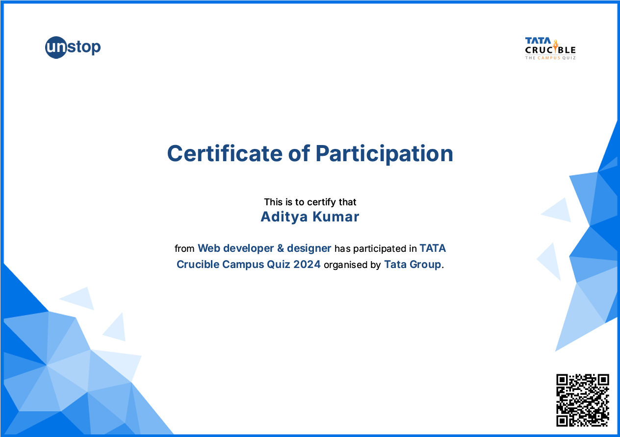 Certificate 3